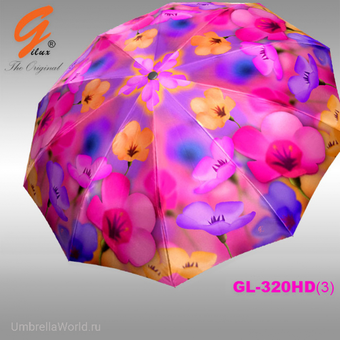 Зонт женский автомат с яркими цветами