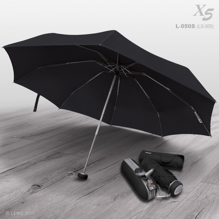 Легкий зонт черный